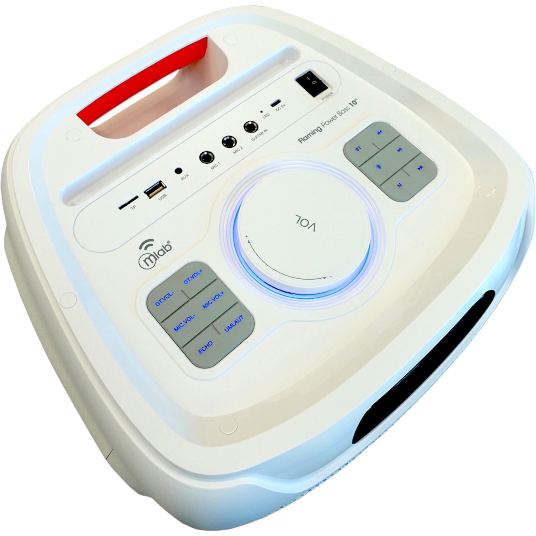 Parlante Karaoke 10" Flaming Power Bass MicWireless 75W RMS