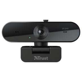 Webcam QHD 2K Profesional Trust Taxon Black Muiltiplataforma