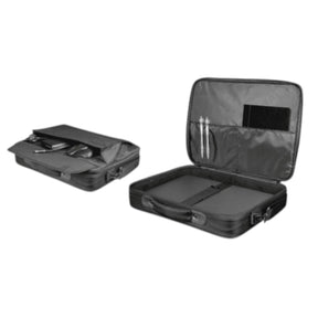 Bolso Notebook Trust Atlanta 16" con Correa Reinforced Black