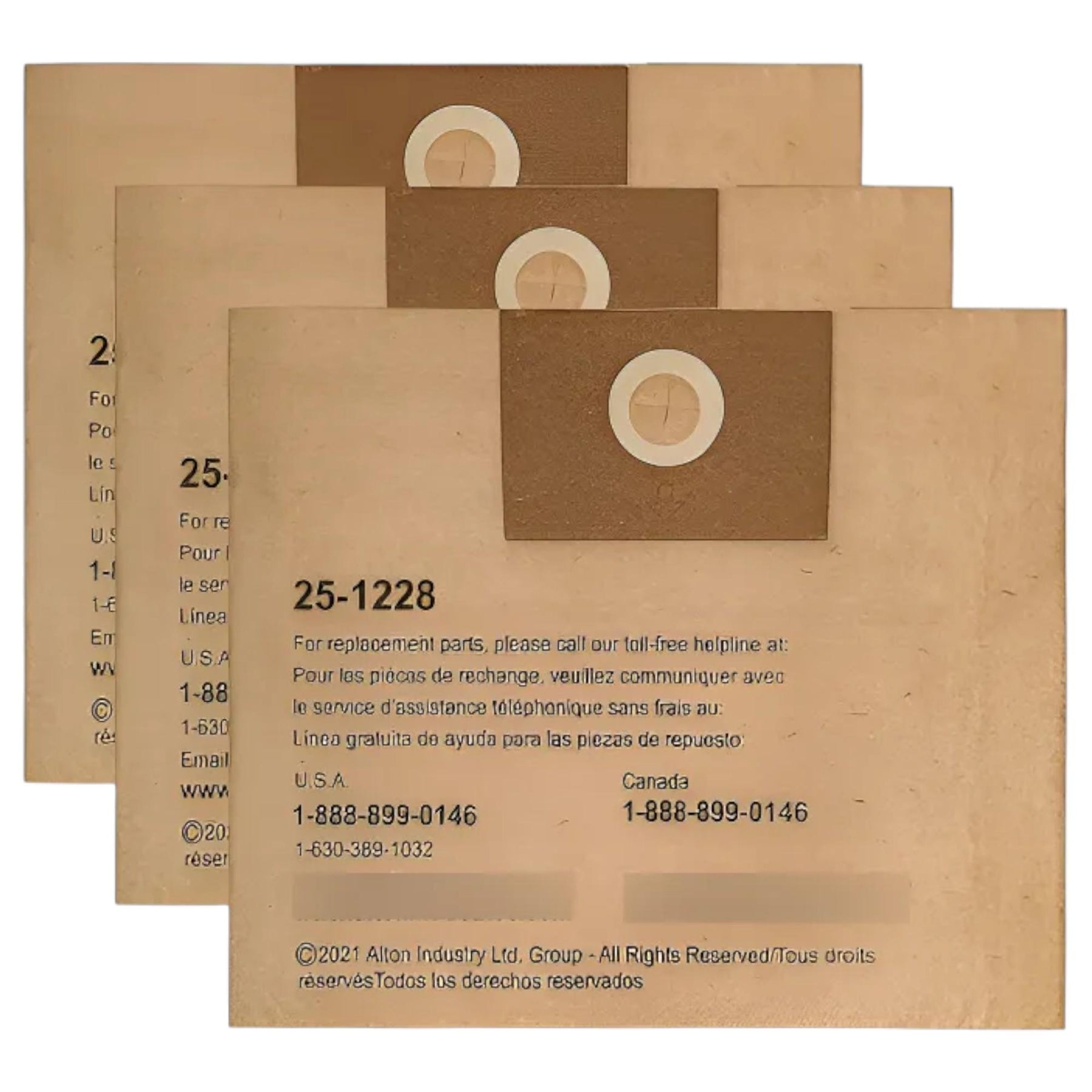 Pack de 3 Bolsas de Repuesto para Aspiradoras Stanley 1228N