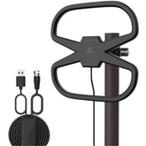 Antena de TV Digital HDTV Amplificada 32DBI / 10MT / Ext-Int