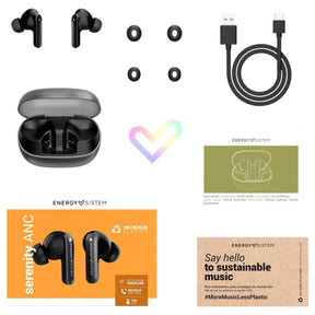 Audifonos Energy Sistem Serenity + ANC Black 25Hrs Autonomía