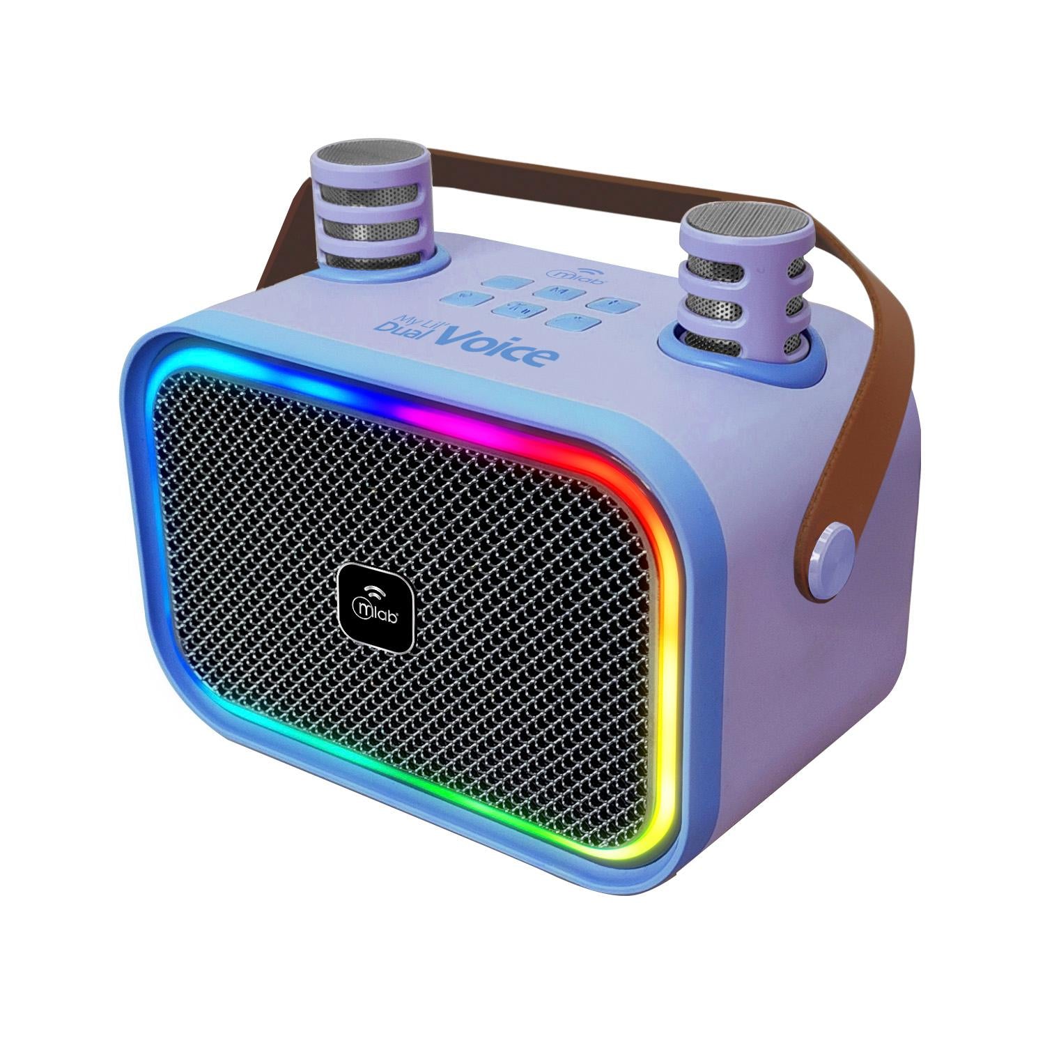 Karaoke Infantil RGB con 2 Micrófonos Inalámbricos Lila My Lil Dual Voice