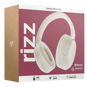 Audífonos Bluetooth Energy Sistem Rizz Fold Cream Deep Bass 50Hrs