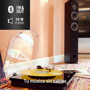 Toca Discos de Vinilo Energy Sistem BlackSpin Bluetooth 10W