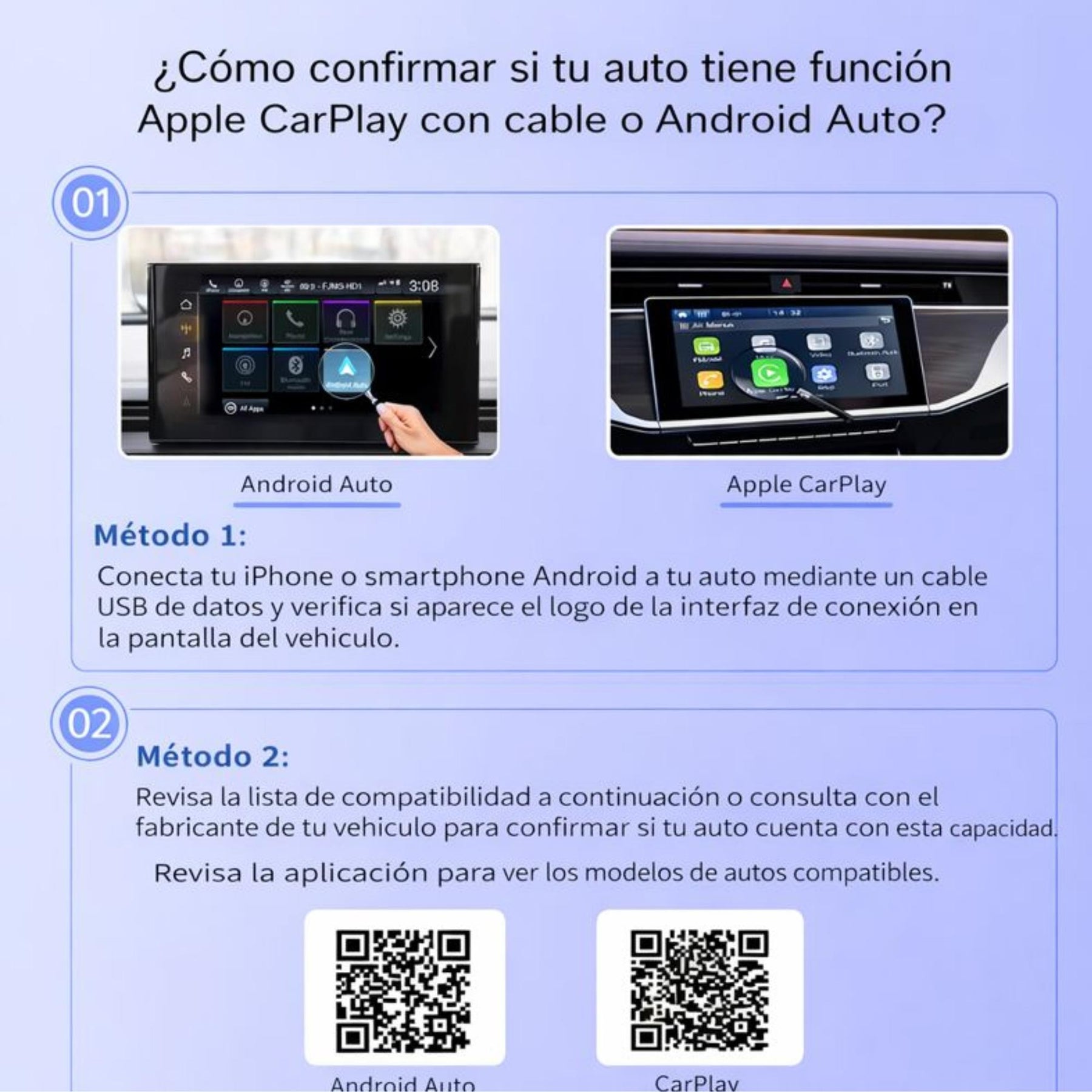 Conversor Inalámbrico para transmitir CARPLAY & ANDROID Auto Wireless