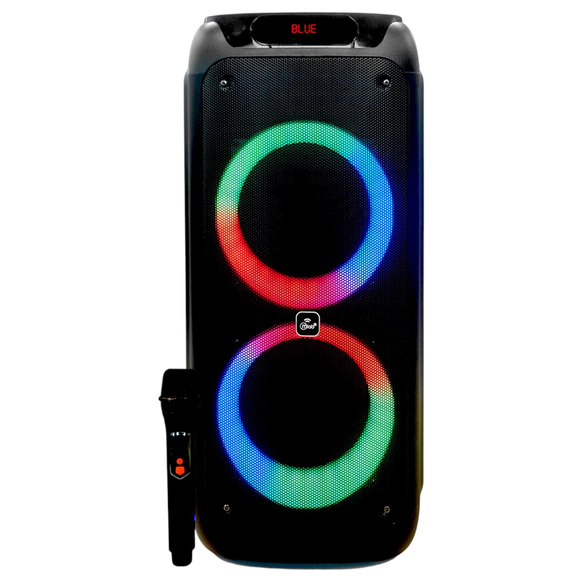 Parlante Karaoke 10" Mlab Flaming Power Bass MicWireless 75W
