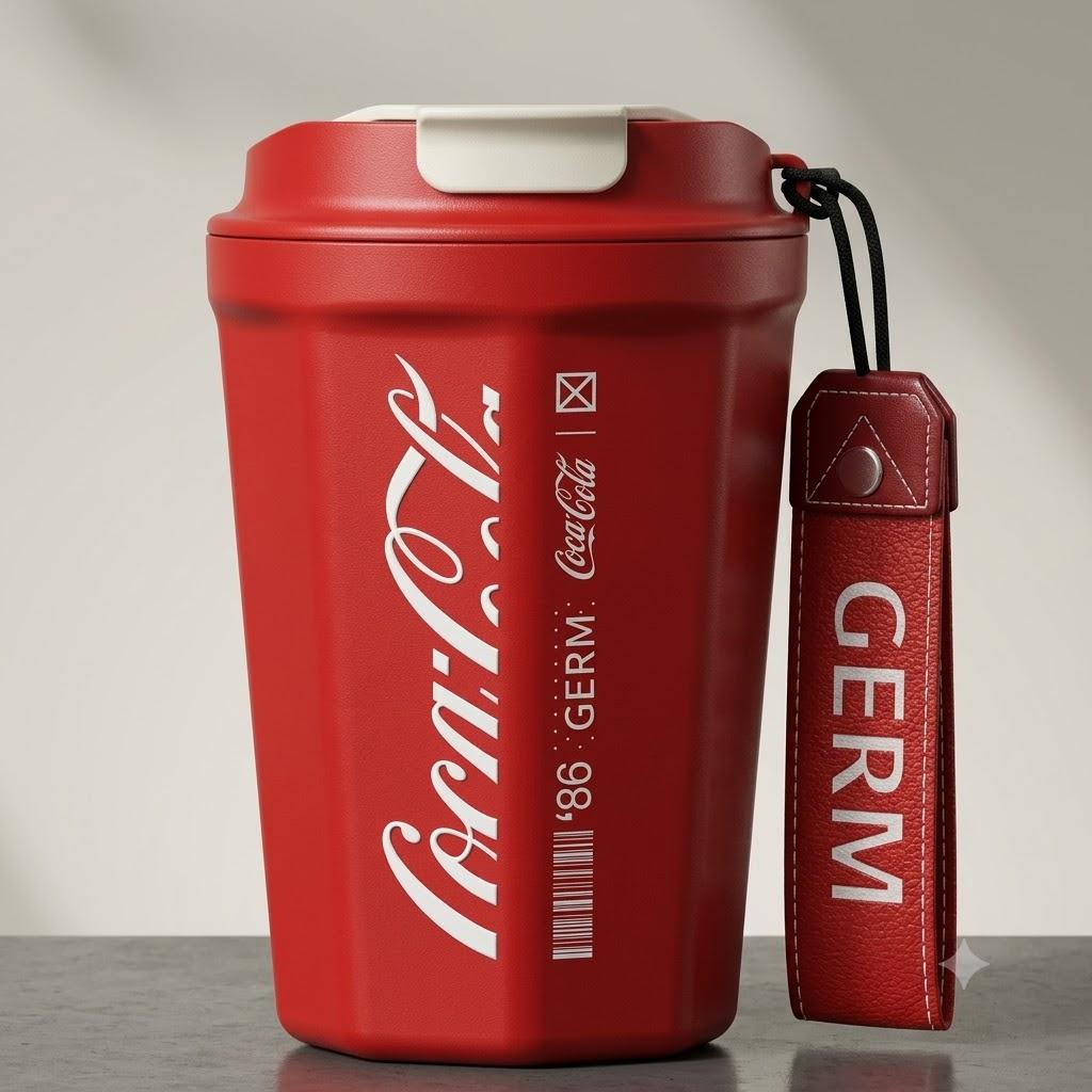 Vaso Termico MUG Germ Coca-Cola Acero Inoxidable 390ML Red