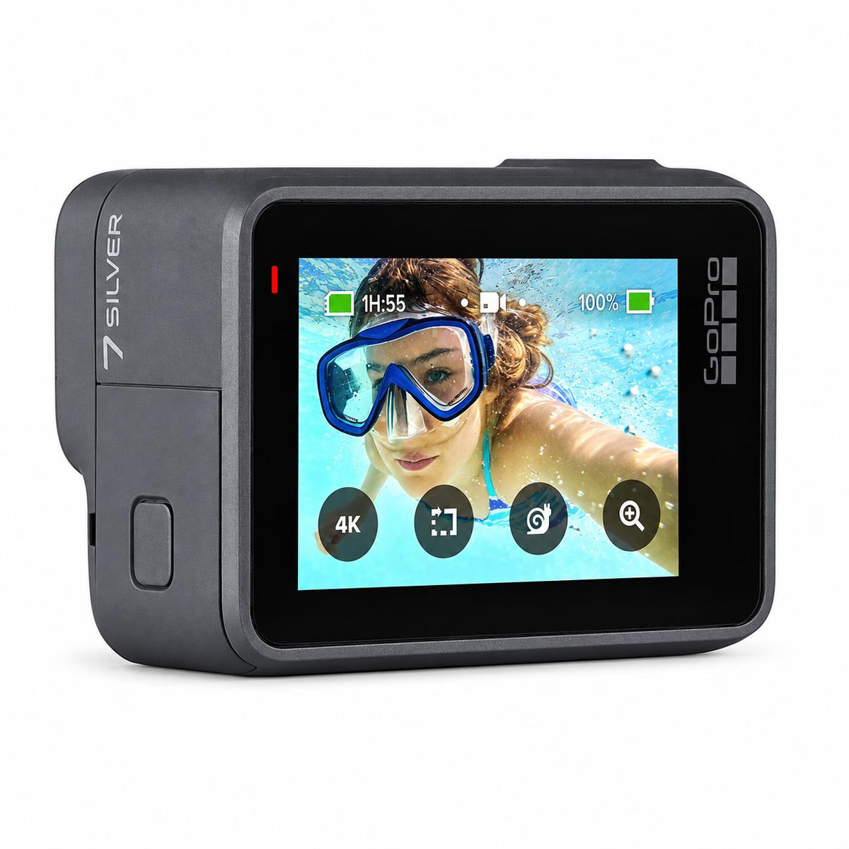 Cámara Deportiva HERO7 Silver 4K 10MP Sumergible 10m