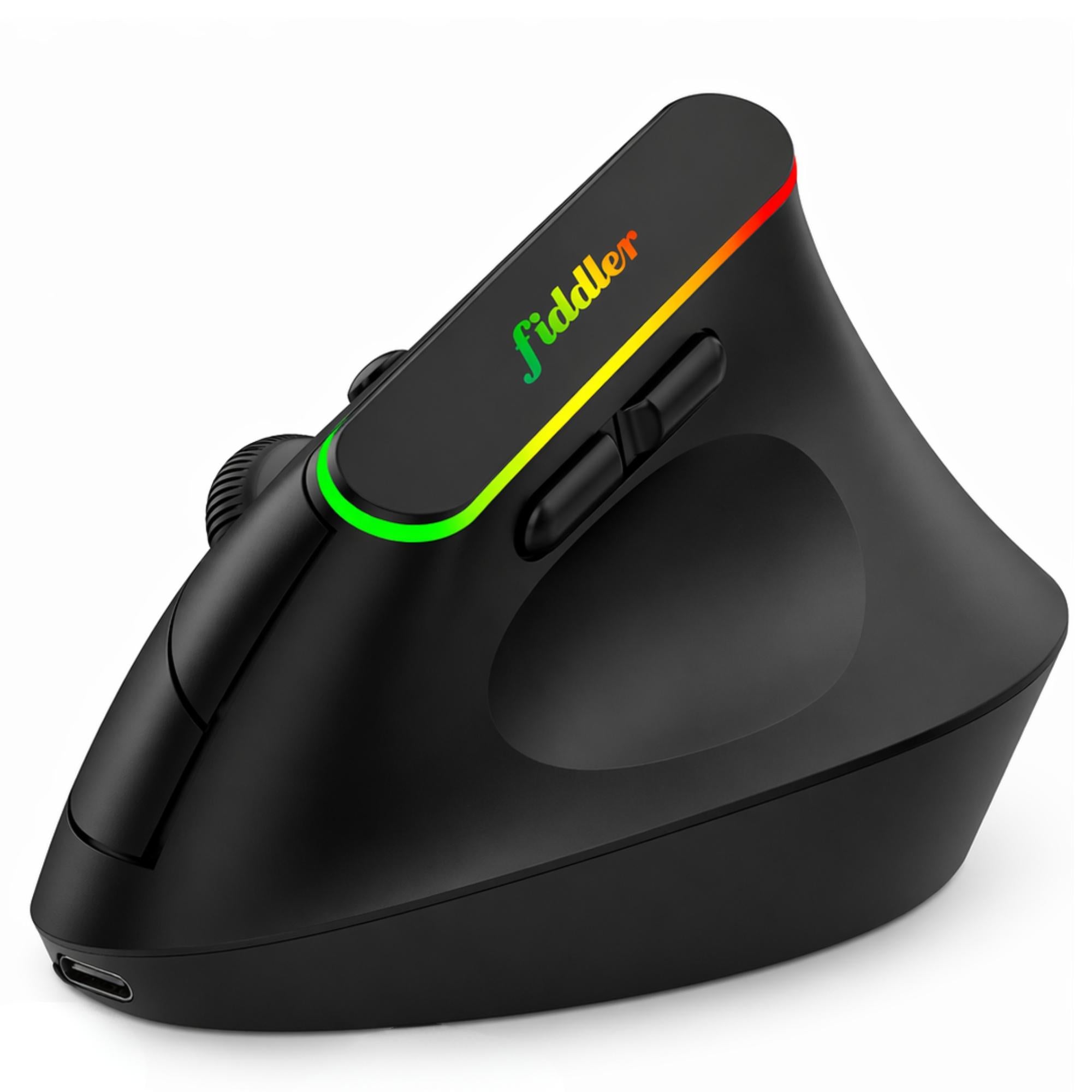 Mouse Vertical Ergonómico Dual Wireless Bluetooth Recargable