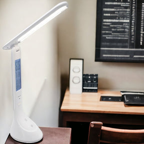 Lampara de Escritorio LED Recargable Touch con Reloj DL368