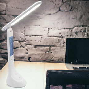 Lampara de Escritorio LED Recargable Touch con Reloj DL368