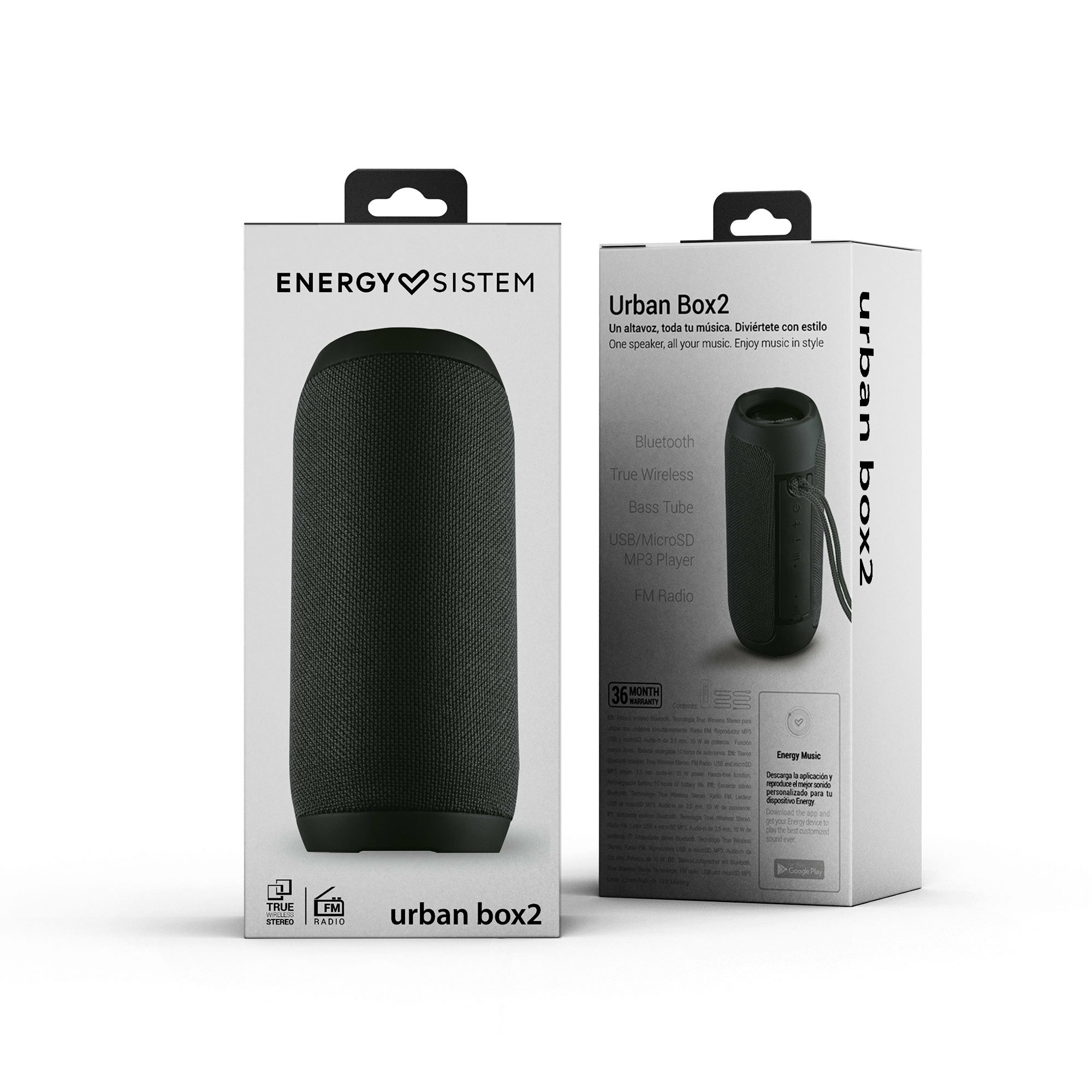 Parlante Energy Sistem Urban Box 2 Onyx 10W TWS BT 5  449323