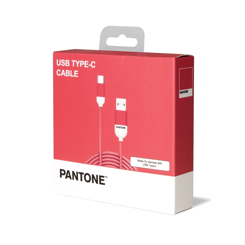 Cable De Datos Type-C Reforzado 1M Pantone Android Auto Pink