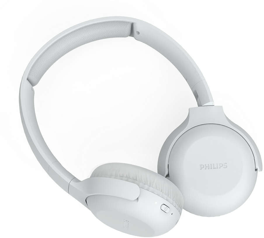 Audífonos Bluetooth Philips Plegable 15h Autonomía TAUH202WT