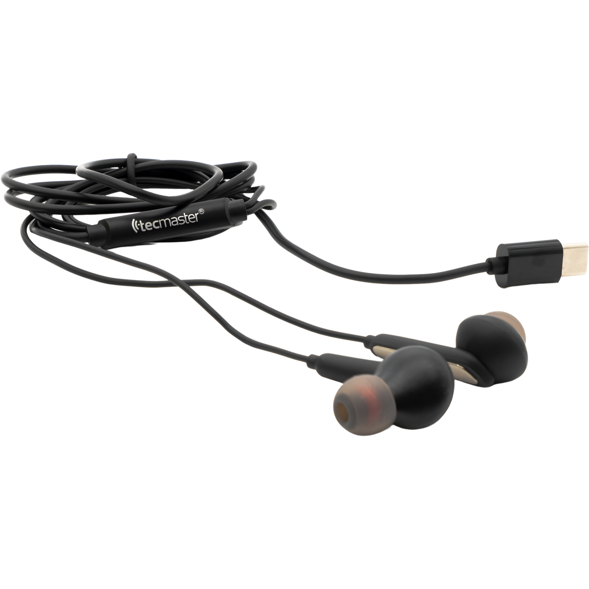 Audífonos Type-C con Manos Libre HIFI Tecmaster TM-300517 BK