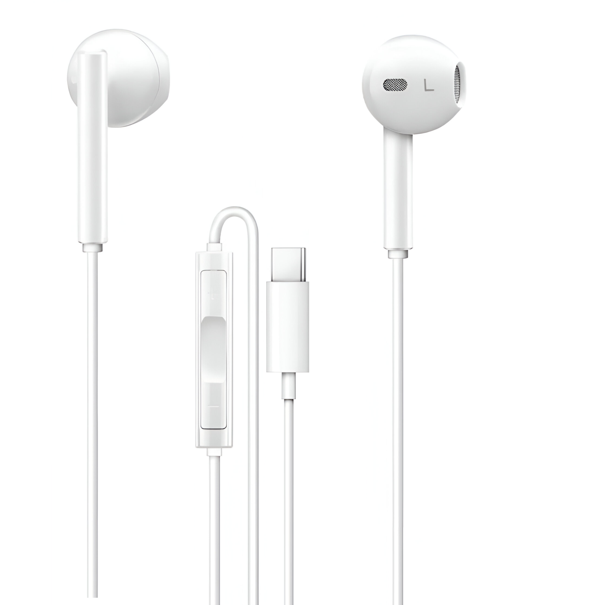 Audífonos Type-C HIFI con Manos Libre Tecmaster White 300516