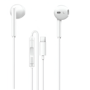 Audífonos Type-C HIFI con Manos Libre Tecmaster White 300516