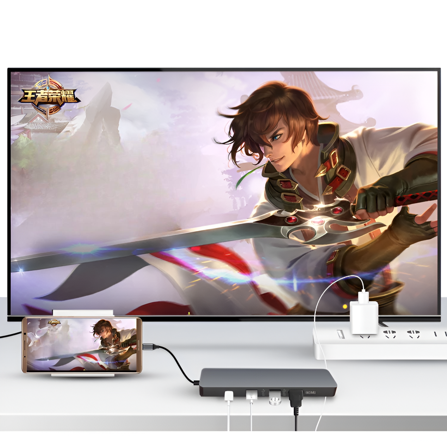 Docking Station Type-C 100W + HDMI 4K+ Ethernet+ Hub USB 3.0