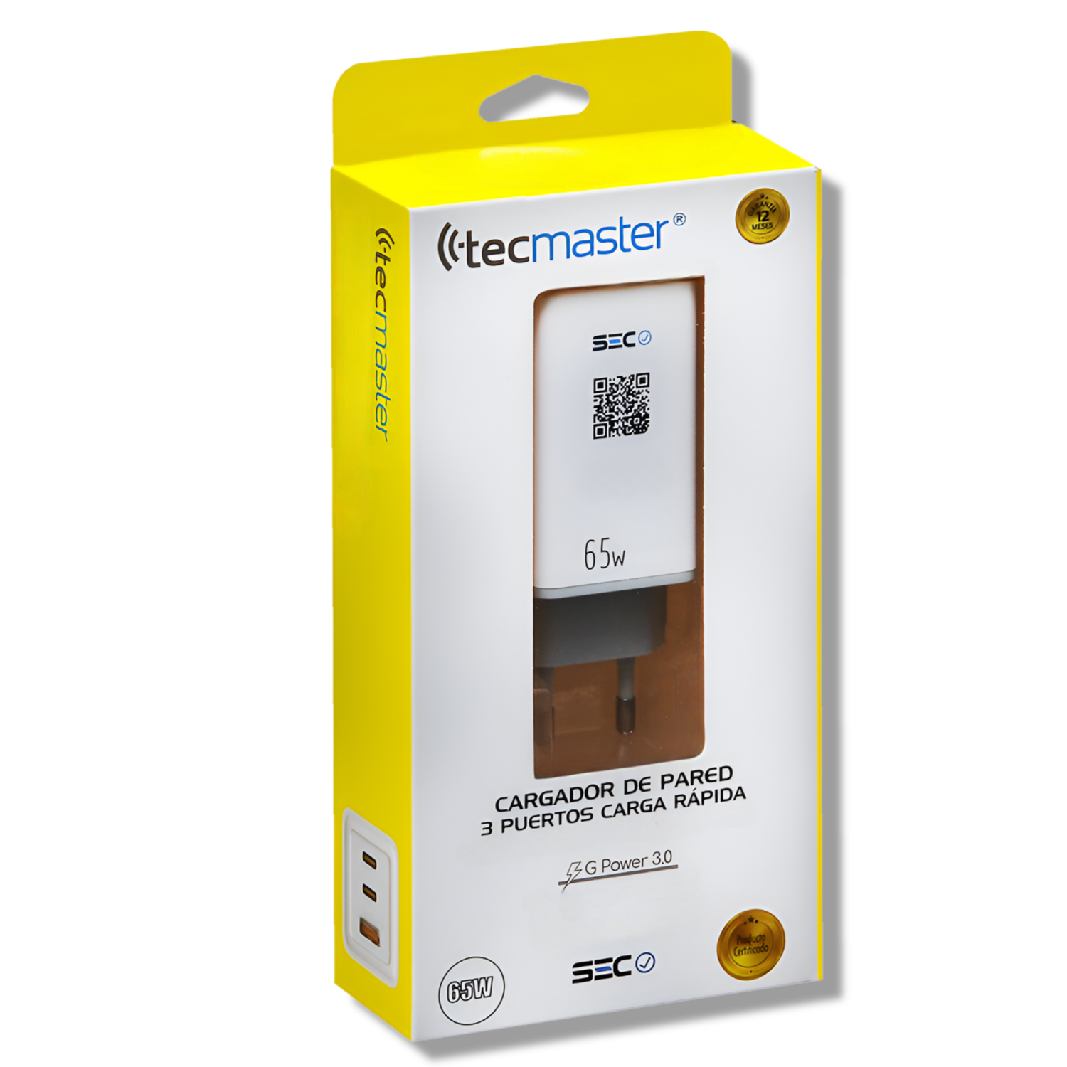 Cargador Power Delivery 65W Ultra Rápido Multi Puertos SEC