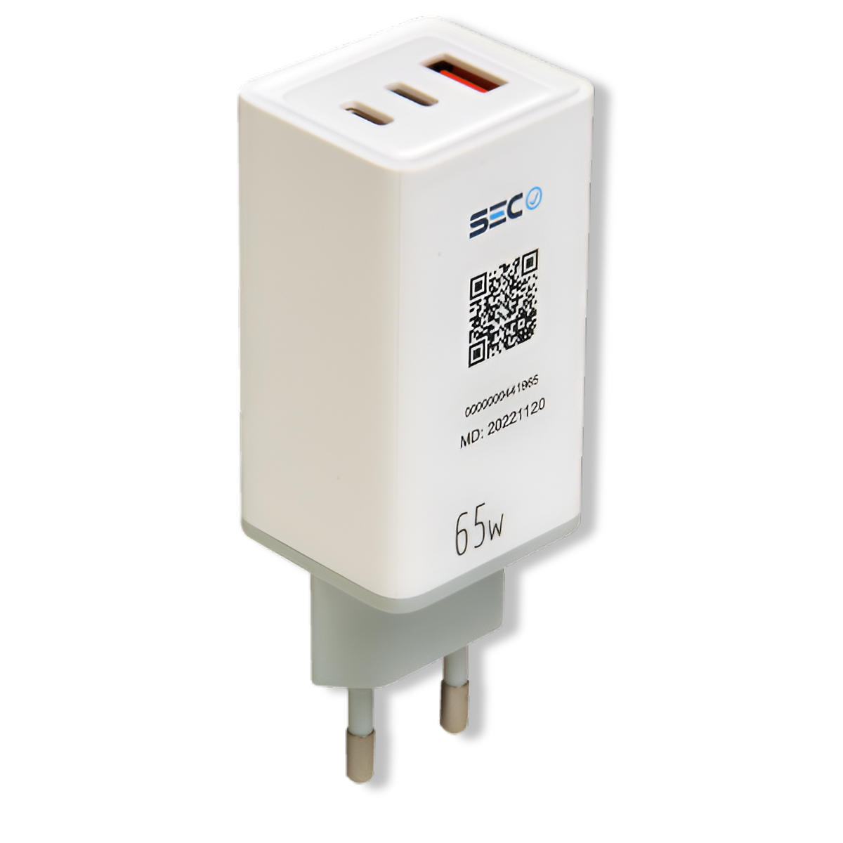 Cargador Power Delivery 65W Ultra Rápido Multi Puertos SEC