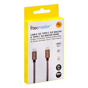 Cable De Datos Type-C 100W 4K Thunderbolt 1.5M Deluxe 200545