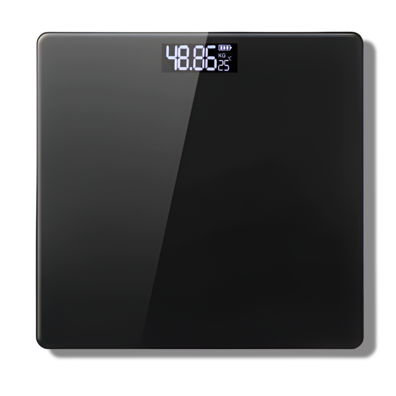 Bascula Digital de Vidrio Templado 180KG Max Black WS39BK