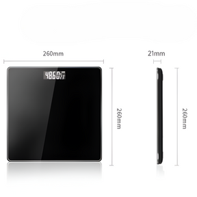 Bascula Digital de Vidrio Templado 180KG Max Black WS39BK
