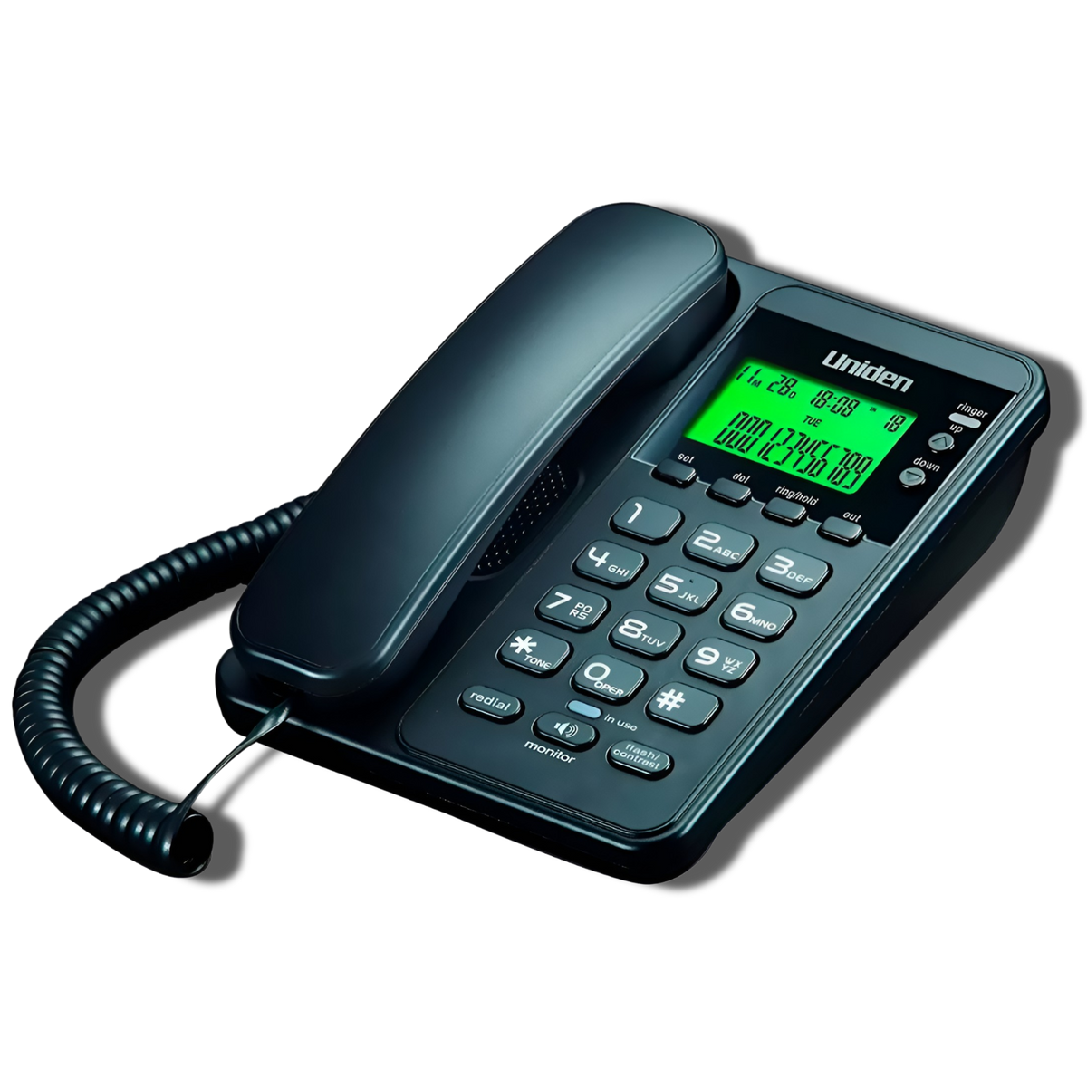 Telefono De Red Fija Sobre Mesa Uniden Con Manos Libre 6404