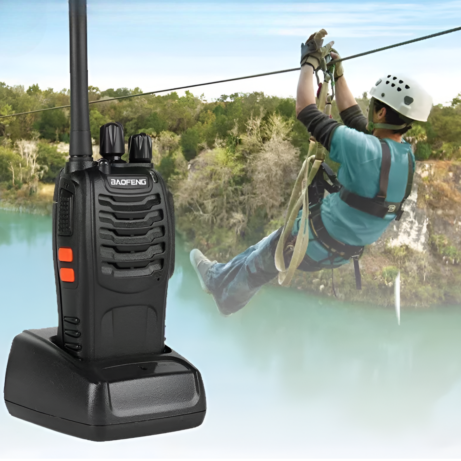 KIT de 2 Radio Transmisores Philco Walkie Talkie 16KM MD-216