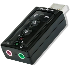 Tarjeta De Sonido Usb Con Audio 7.1 Hd Manhattan 152341