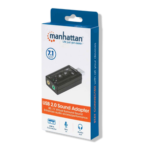 Tarjeta De Sonido Usb Con Audio 7.1 Hd Manhattan 152341