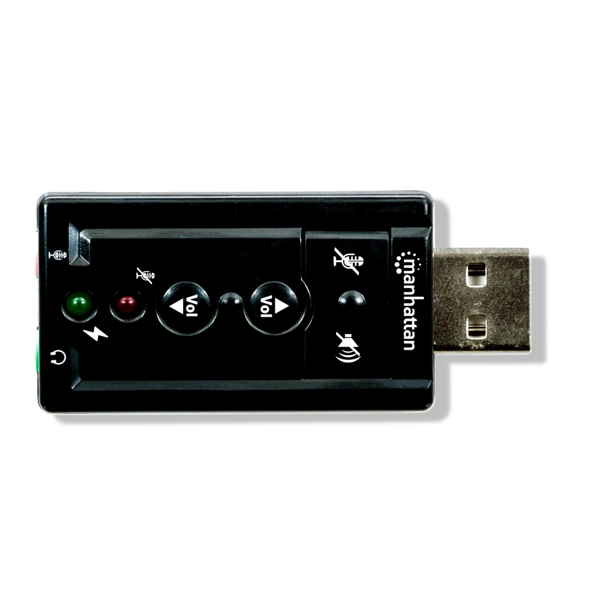 Tarjeta De Sonido Usb Con Audio 7.1 Hd Manhattan 152341