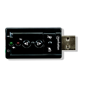 Tarjeta De Sonido Usb Con Audio 7.1 Hd Manhattan 152341