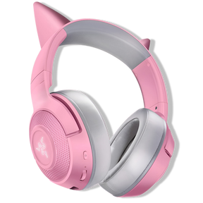Audifonos Razer Rosado Kraken Bluetooth Kitty Gamer Edition