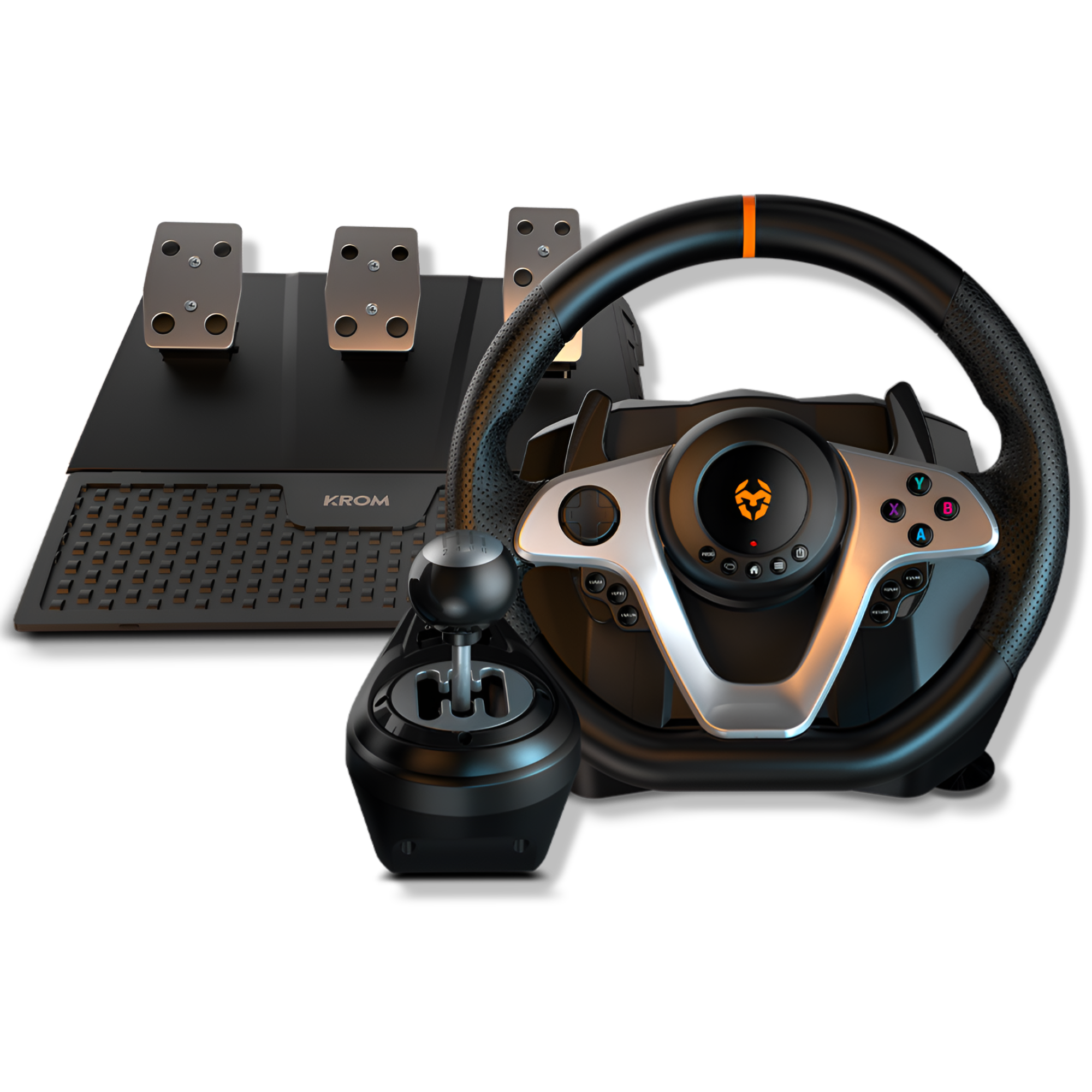 Kit Gaming Volante + Acelerador + P.Cambios Krom K-WHEEL PRO