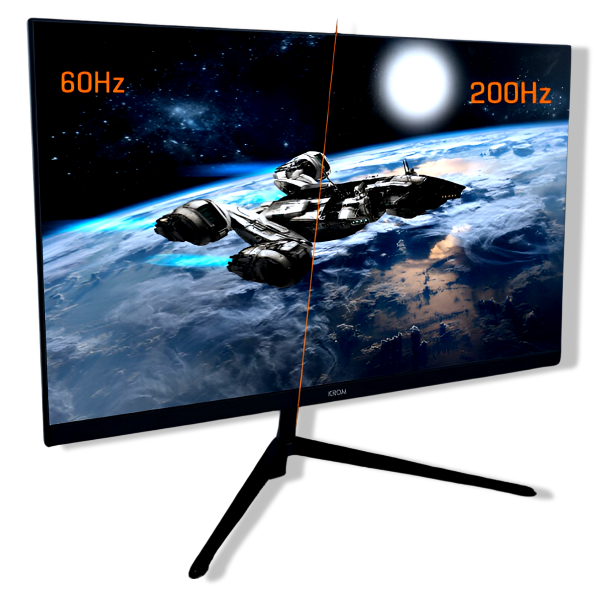 Monitor Gamer RGB 24” FULL HD 200HZ  Krom Kertz 1MS HDR