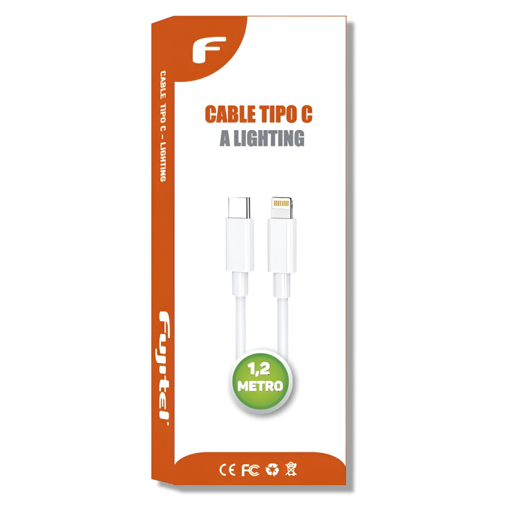Cable De Datos Type-C Lightning Compatibilidad Carplay 1.2m