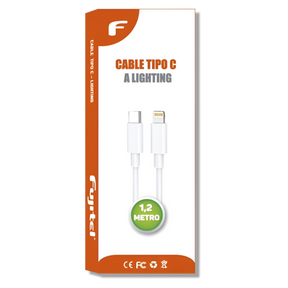 Cable De Datos Type-C Lightning Compatibilidad Carplay 1.2m