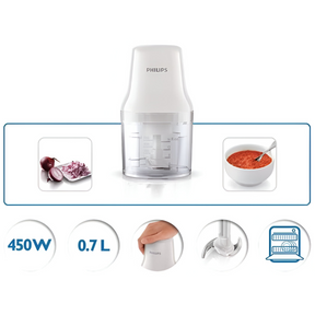 Picadora Philips HR1393 Multifuncional 700ML - 450W - Inox