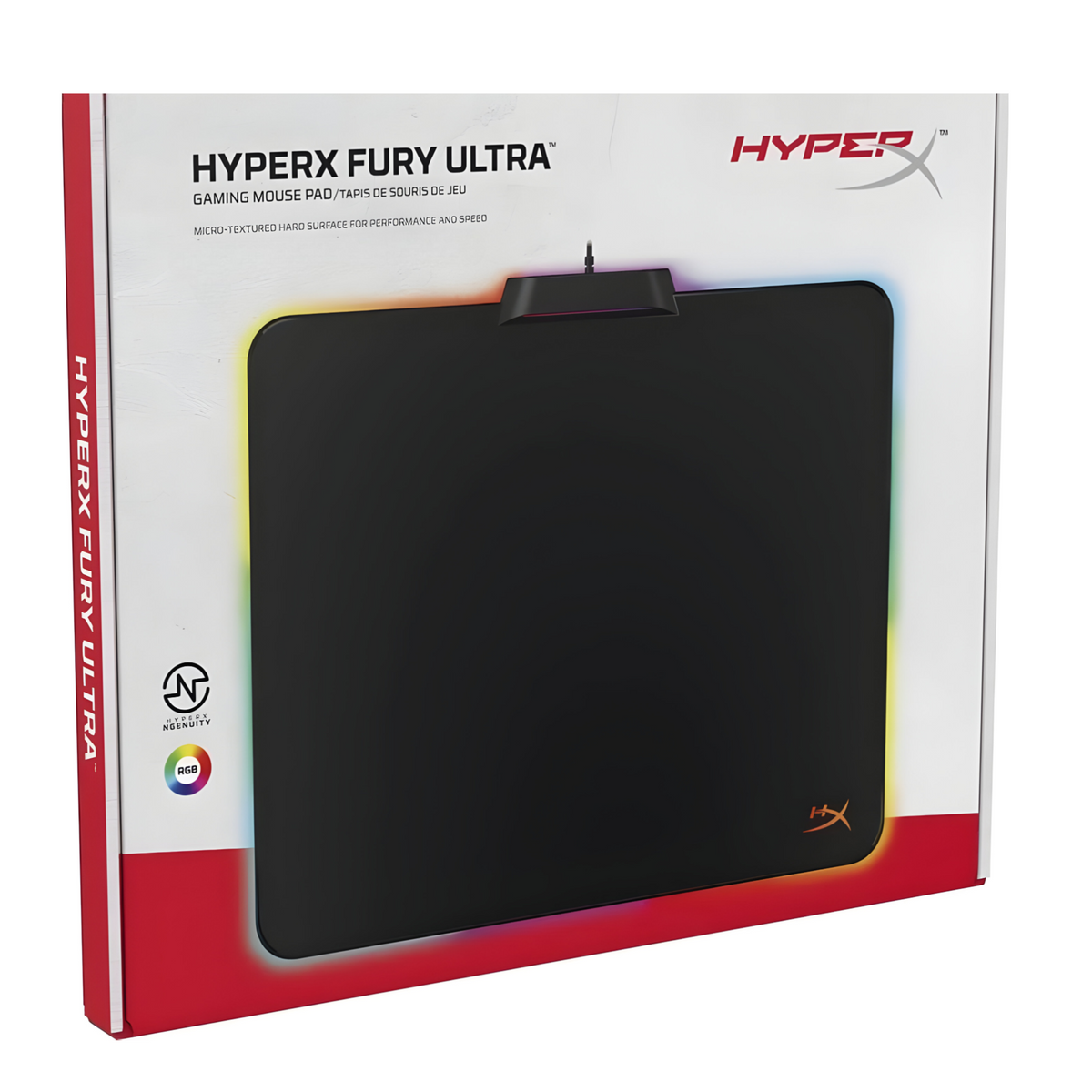 Mouse Pad Gamer Hyperx Fury Ultra Rgb 360X300X5mm HX-MPFU-M