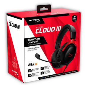 Audífonos HyperX Cloud III USB Comfort Multiplataformas RED