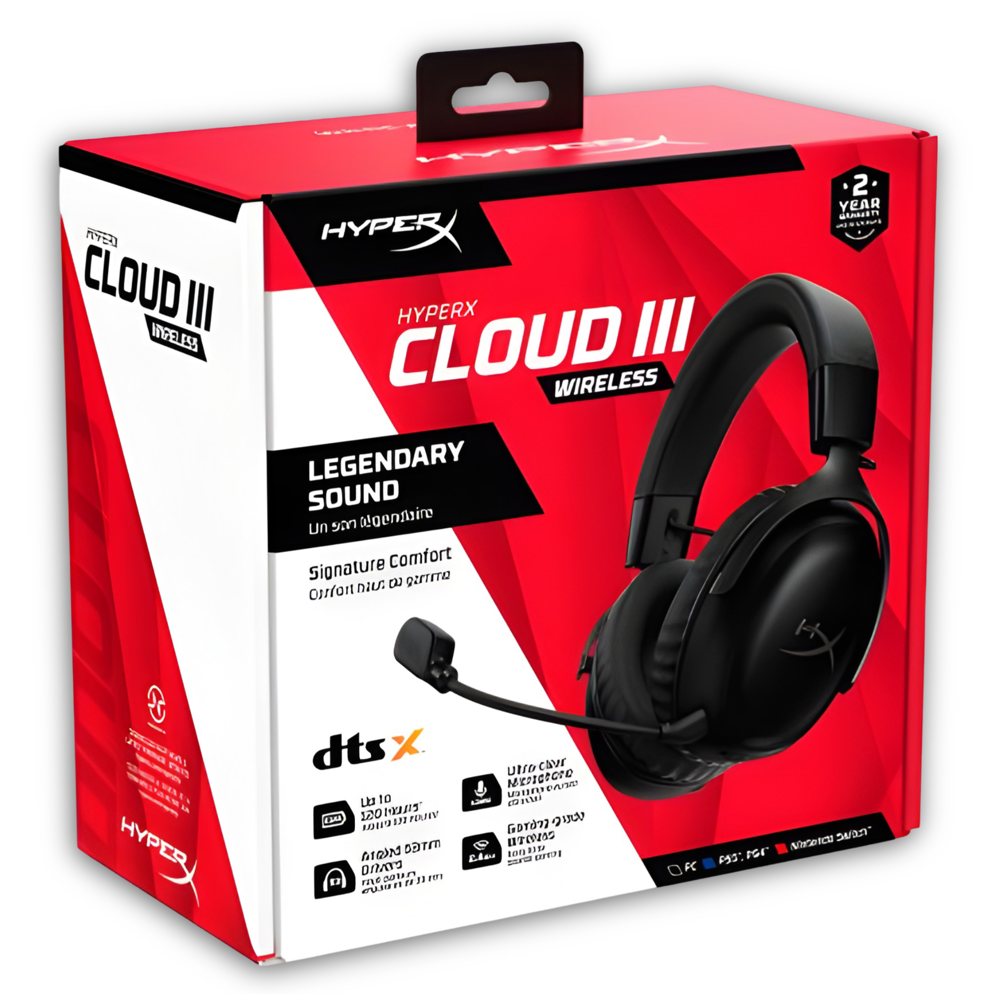 Audífonos HyperX Cloud III Legendary Sound Wireless Black