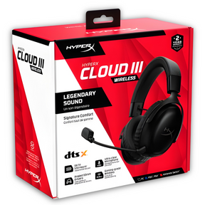 Audífonos HyperX Cloud III Legendary Sound Wireless Black