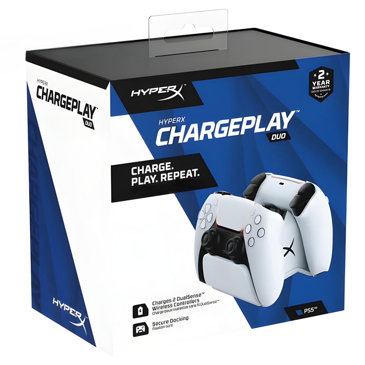 Base de Carga Dual para Controles de PS5 HyperX Quick Charge - Blanco / Tamaño Único