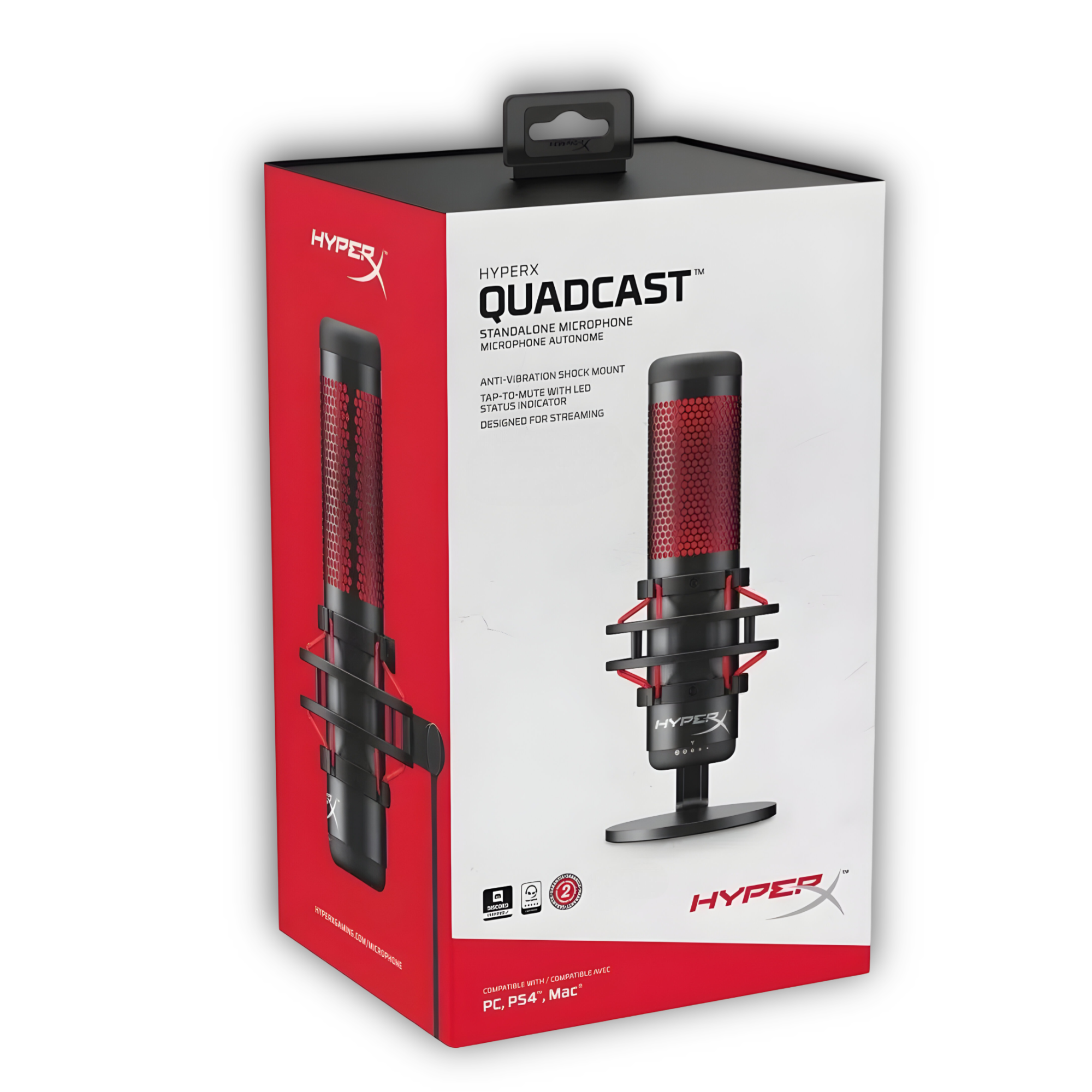Micrófono Gamer Streaming HyperX QuadCast Profesional