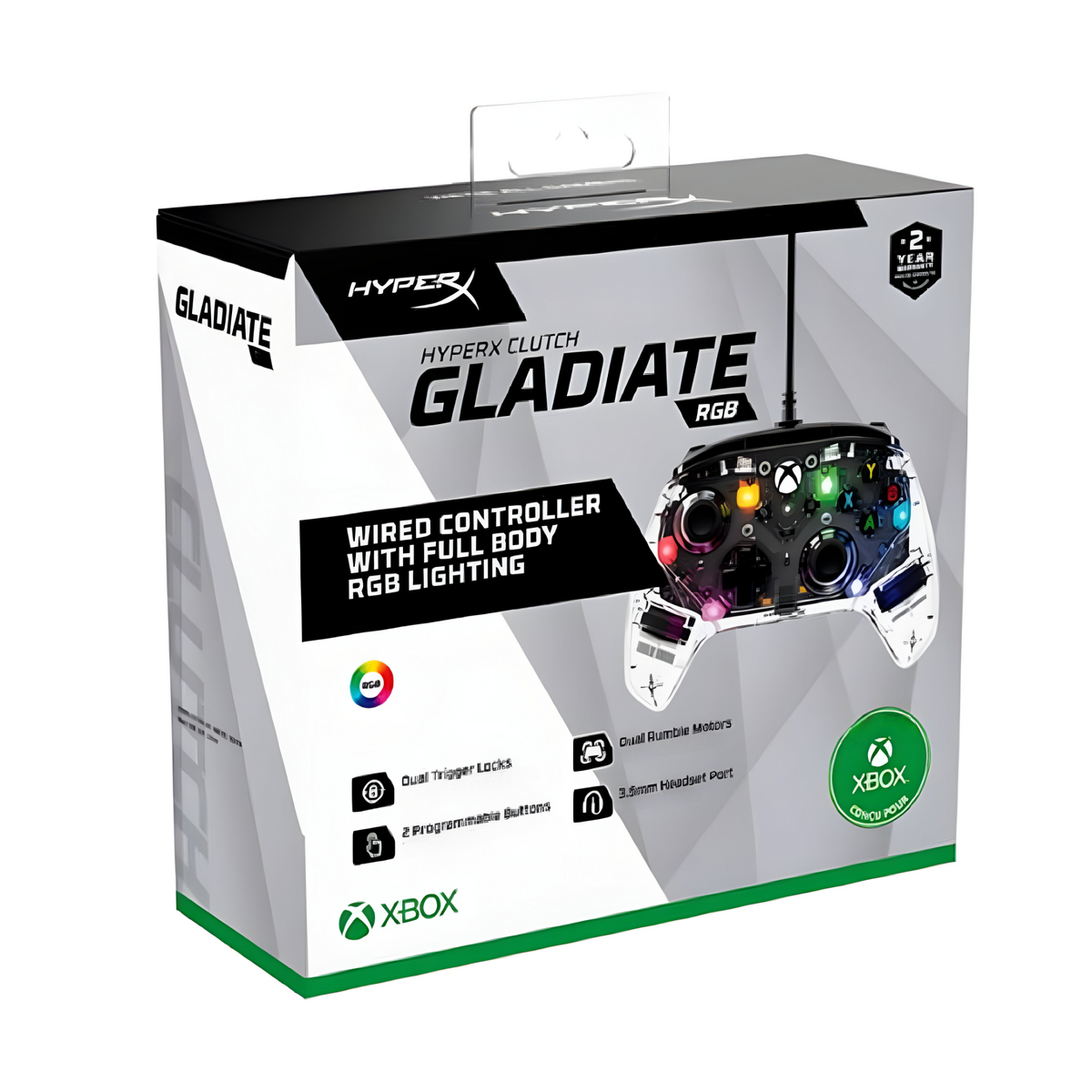 Gamepad Wired HyperX Clutch Gladiate RGB Multiplataformas