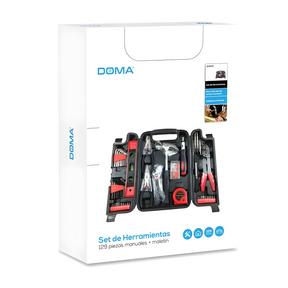Kit de Herramientas 129 Piezas Multiusos con Maletín DM-0030