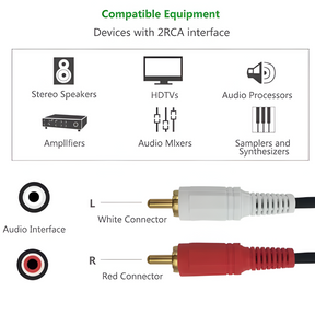 Cable De Audio (2X1) Jack 3.5mm a RCA 3 MT Ulink Deluxe Line