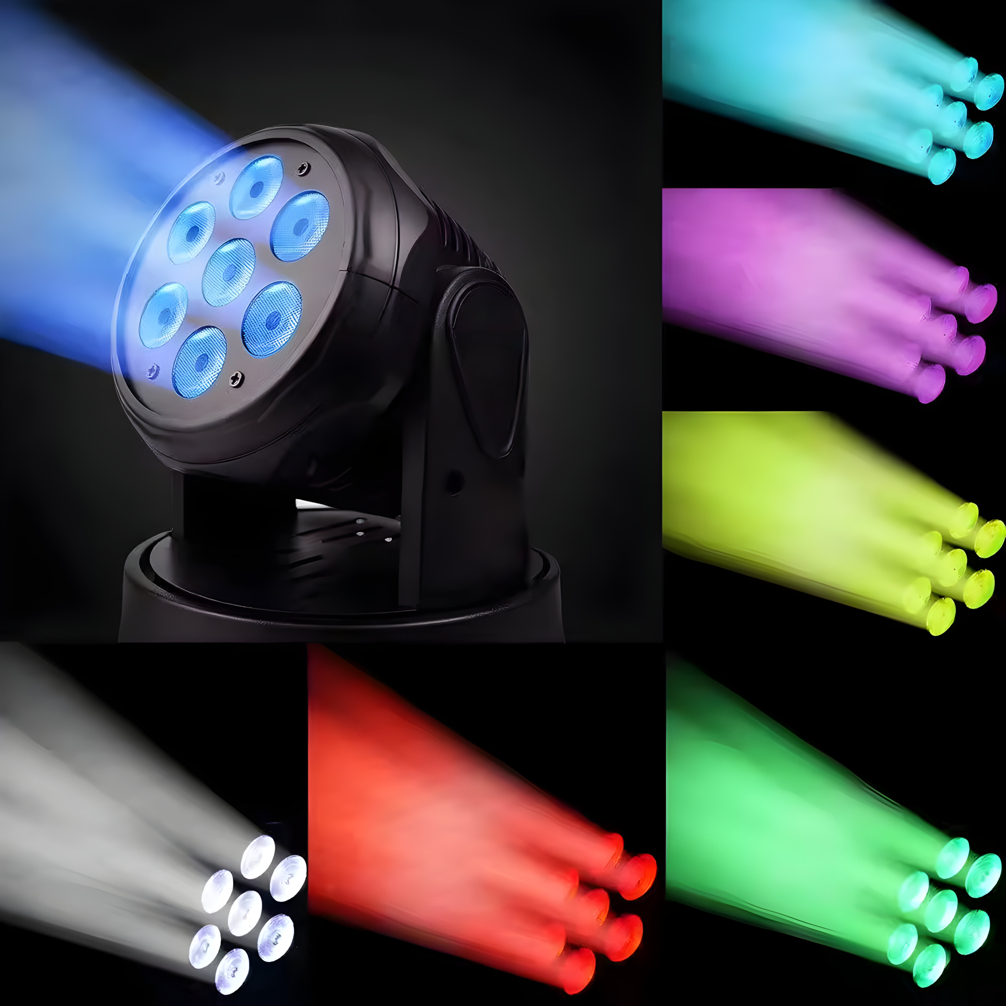 Cabeza Robótica Ritmica DMX DJPower Full RGB LED 56W M070Pro